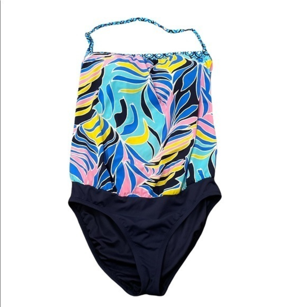 Anne Cole Women’s Bathing Suit One Piece‎ Tankini Top Swimsuit Sz 6 Multicolor